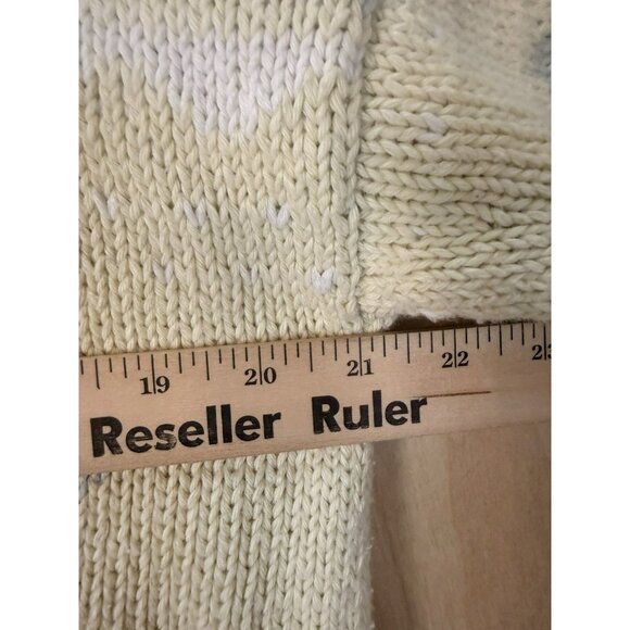 Vintage Jess Paris Cotton Sweater Sheep Cottage Core Pastel Knit Size M Peru - Picture 8 of 16
